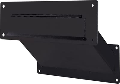 Postgleuf Door Muur - Brievenbus Sleuf - Veilig Ontvangen - Stevige Metalen Constructie - 10 Inch Breed - Zwart