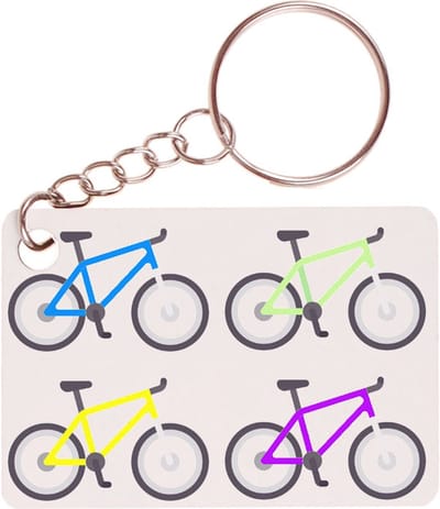 Sleutelhanger 6x4cm - Mountainbikes