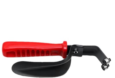 Precisie Ontbramer - Metaalbewerking Gereedschap - Rand Afwerking - Dubbelzijdige Snede - 19.5 cm Lengte - Grijs