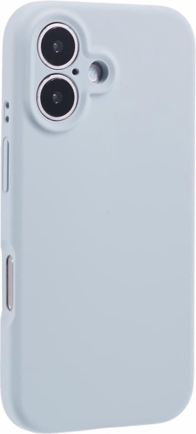 Lunso Geschikt voor iPhone 16 Plus hoesje - Flexibel siliconen Backcover - Baby Blauw