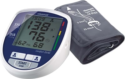 Visomat Comfort 20/40 bovenarm bloeddrukmeter - Aanbevolen door de Hartstichting - Aritmie herkenning - Polsdrukweergave - Manchet 23-43 cm