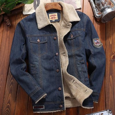 Vêtements en coton denim pour hommes, version coréenne en velours, mode décontractée, revers, vêtements chauds en coton pour hommes 3XL gray