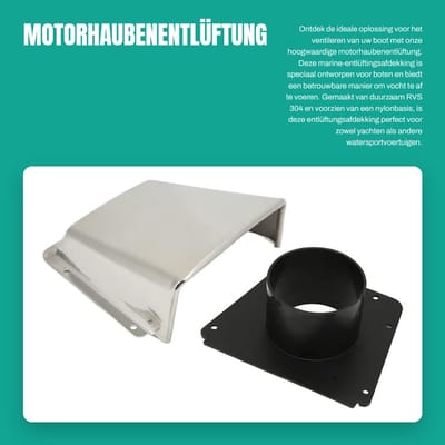 Dailygoods- Entlüftingsdeksel Roestvrij Staal 304 - Ventilatiekachel - Vochtbestendig - Marine - Bootaccessoire - Yachtaccessoire - Ventilatiekap