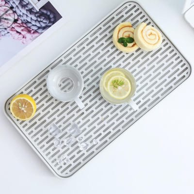 Beker Opbergbak Dubbellaags Afdruiprek voor Borden Fruit Groente Water Afdruiprekken Keuken Organizer Afwas Droogrek Serveerschaal