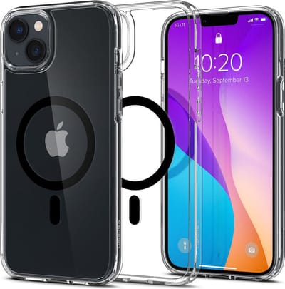 Geschikt voor Spigen Ultra Hybrid Geschikt voor Mag Apple iPhone 14 Plus Hoesje Zwart