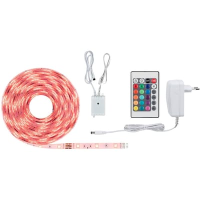 Paulmann SimPLED LED Strip 5 Meter RGB - Plug & Play Set - 17W - 12V - Wit - Metaal/Kunststof