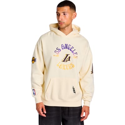 Pro Standard Lakers Wave Hoodies Heren - Wit - Maat S - Katoen Fleece