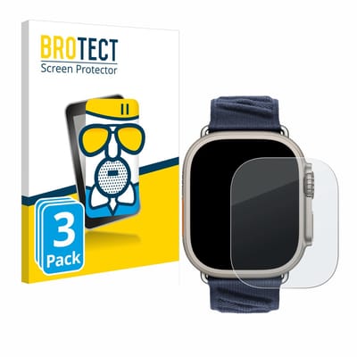 BROTECT - Screenprotector voor Apple Watch Hermès Ultra 2 - Folie Beschermfolie Beschermglas matte 3 Stuks
