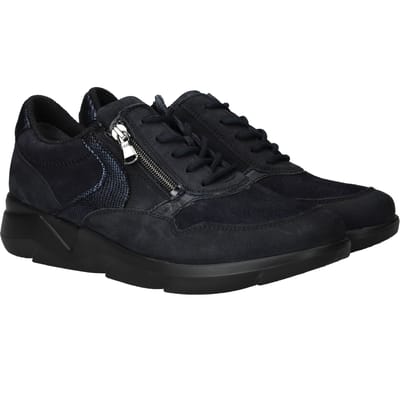 Waldläufer K Funky Sneakers - Suède - Dames - Blauw - Maat 37