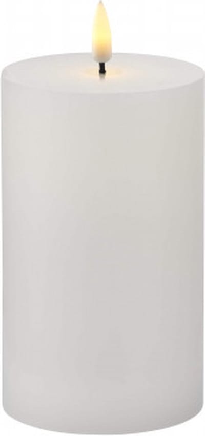 Sirius Sille LED Kaars Stompkaars - Ø 7,5cm x H 10cm - wit