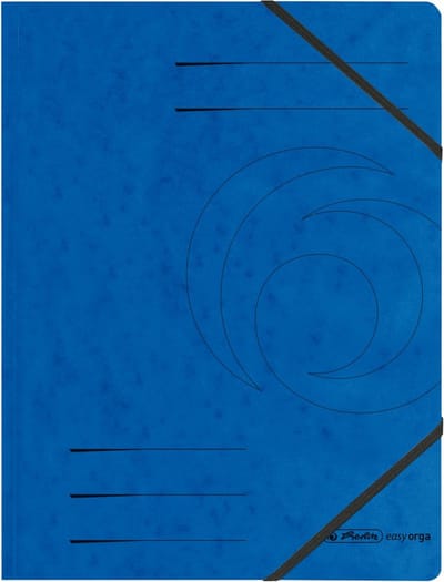 11387180 - A4 - Cardboard - Blue - Elastic band - 1 pc(s)