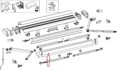 Thule 6300 Lead Rail 4.50 Wit