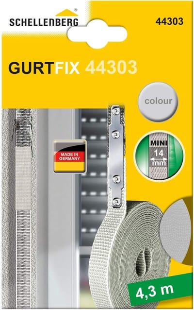 Reparatieset Rolluikband - Rolluik Band Reparatie - Rolluikband Vervangen - Zonder Kast Te Openen - 14 mm Breed - Beige