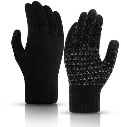 Dailygoods- Winterhandschoenen met Touchscreen - Zachte Binnenvoering - Antislip - Zwart - Duurzaam - Perfect voor Buitenactiviteiten - Handschoenen