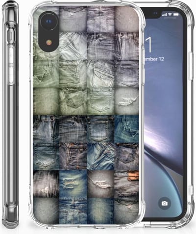 Anti Shock Bumper Case Apple iPhone Xr Spijkerbroeken