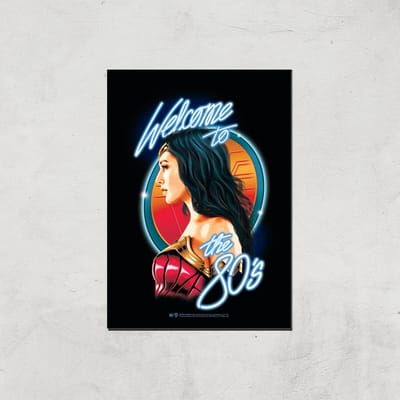 Wonder Woman Retro Giclee Art Print - A4 - Print Only