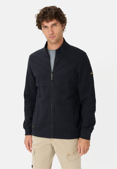 camel active Sweatvest met verstelbare trekkoord - Maat - Donkerblauwmenswear-M