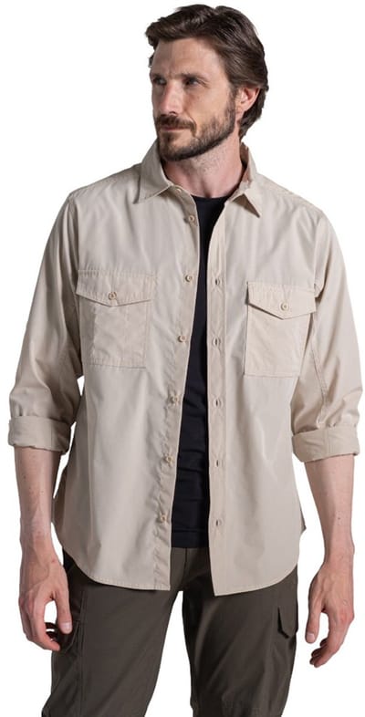 Craghoppers Kiwi Ii Overhemd Met Lange Mouwen Beige 2XL Man
