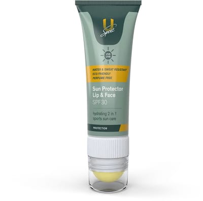 U-Sport Sun Protector Lip & Face - Zonnebrand SPF 30 & Lippenbalsem - UVA/UVB Bescherming - Waterbestendig - 25 ml