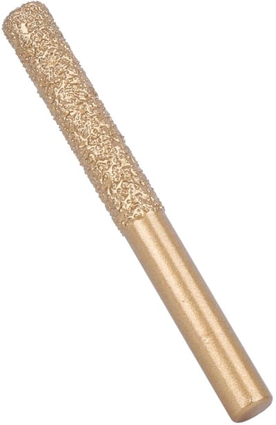 Allecto - Gesoldeerde Diamant Rechte Router - Diamantfrezen 6,35x5x65mm - Handig in gebruik - Snijmachine voor Kwartssteen - Geschikt voor verschil...