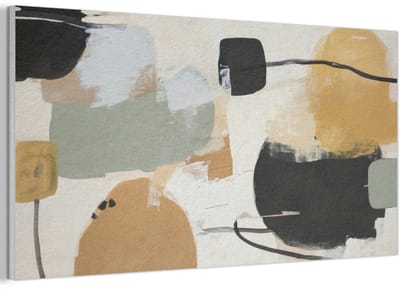 Akoestisch wandpaneel 80x40 cm - Vilt schilderij Paint - Abstract - Kleuren - Akoestische panelen - Geluidsdempende wanddecoratie - Geluidsisolatie woonkamer - Muurdecoratie geluidspanelen