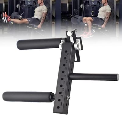 Beenmachine Accessoire - Leg Curl Leg Extension - Thuisgymnastiek Krachttraining - Verstelbaar 8 Hoogteposities - 2.5/5 cm Diameter - Zilver