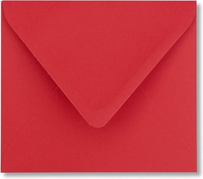 Envelop 12,5 x 14 Pioenrood, 100 stuks