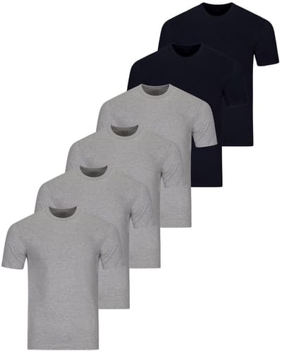 RAGMAN Heren onder t-shirts 6 pack Basic