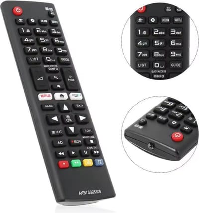 *** Universele Afstandsbediening - geschikt voor alle LG Tv's - met Netflix knop! In stijlvol Zwart - van Heble® ***