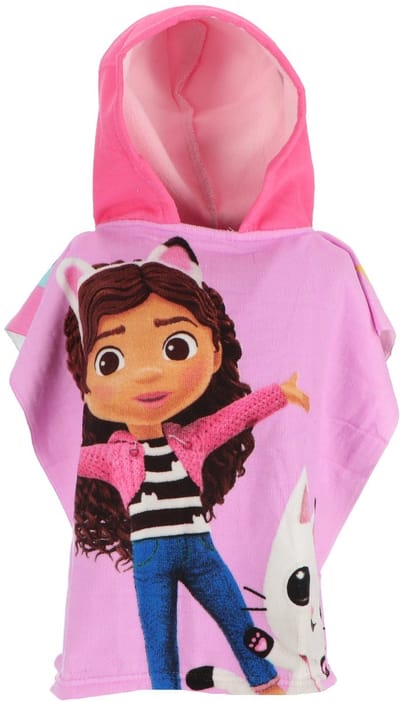 Gabby's Poppenhuis - Poncho - Sneldrogend - Gabby Dollhouse - badponcho - 50 x 100 cm.