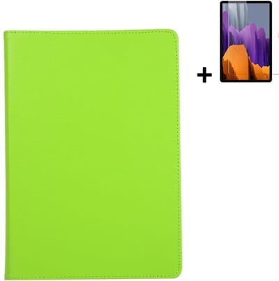 Geschikt voor Samsung Galaxy Tab A8 2021 hoesje - 10.5 inch - Samsung Tab A8 2021 Screenprotector - Samsung Tab A8 2021 hoesje Groen + Screenprotector