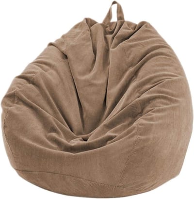 Zitzakhoes Grote Bank - Luie Stoelhoes - Ontspannen Zitten - Zachte Corduroy Stof - 80x90 cm - A-3