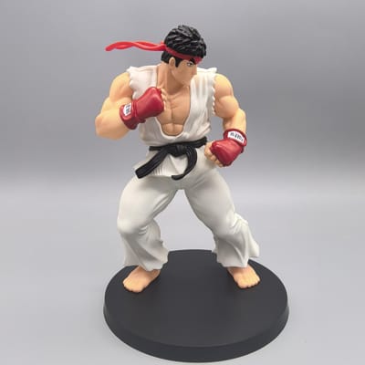 17CM Anime Street Fighter Vechtspel Actiefiguur Ken Masters Hoshi Ryu PVC Kawaii Speelgoed Poppen Kamer Decoratie Cadeau Voor Jongens white