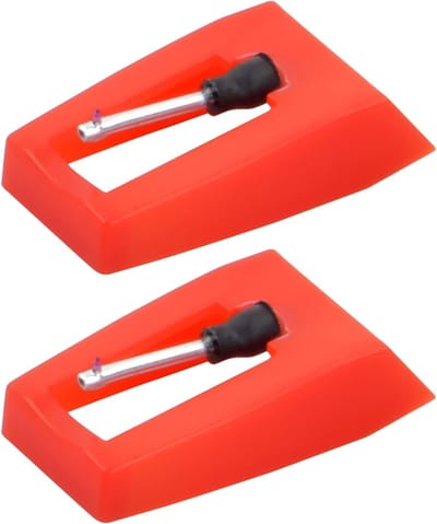 Vervangnaalden voor Platenspeler, 2 Stuks, Diamanten Stylus Naald, Ideaal voor Vinyl en Phonograaf
