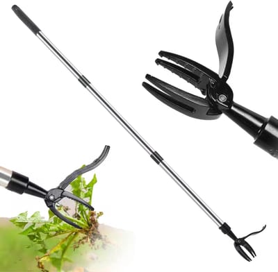 Naleo® Onkruidsteker Met Steel - Onkruidtrekker - Onkruidstekers - Onkruidverwijderaars - Onkruidbestrijding - Onkruidverwijderaar - Paardenbloemsteker - Zonder Te Bukken