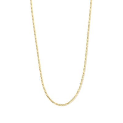 MIASOPHIA 4-MS22073 Stalen Buikketting Gourmette - Tailleketting - Heupketting - 70+25cm - 2,2mm Breed - Staal - Goudkleurig