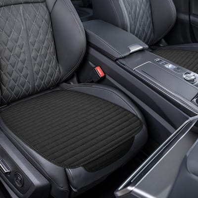 Dailygoods- Autostoelkussen Antislip - Zacht/Comfortabel Voorzitkussen - Universeel 60x49 cm - Geschikt voor Auto/SUV/Vrachtwagen - Ademend Materiaal - Stoelkussen