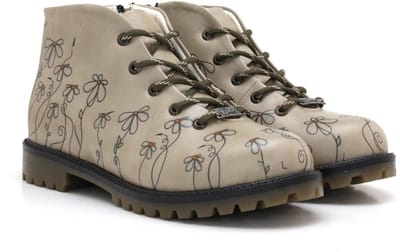 Goby Daisy Boots – Dames Veterboots – Vegan Leer – Handgemaakt – Maat 35