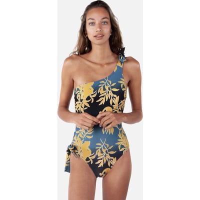 Barts Marilla One Shoulder One Piece old blue Dames Badpak - Maat 42