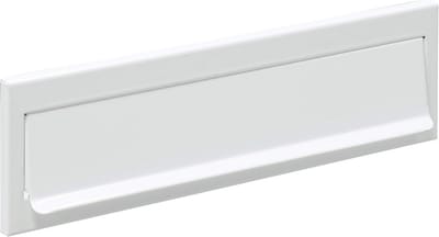 Brievenbus Klep - Postklep Deur - Post Ontvangen - Buitenmontage - 24.8 x 7.3 cm - Wit