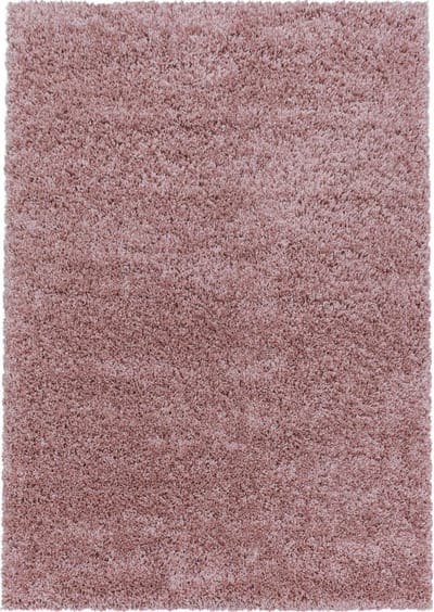 Modern hoogpolig vloerkleed Sydney - roze - 100x200 cm
