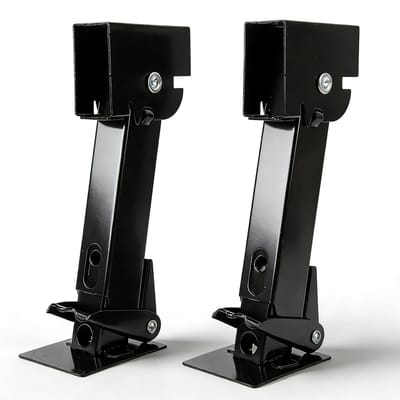 Telescopische Vouwbare Stabilisatie Jacks voor Trailers - 650lb Steun, 1000lb Hefcapaciteit