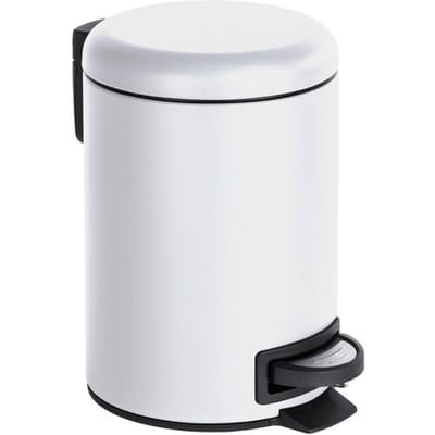 WENKO Prullenbak Leman 3 L (wit)