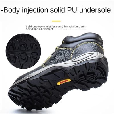 Résistant aux chocs, Anti-perforation, Antidérapant, Déodorant, Confortable et Respirant Chaussures de Protection du Travail à Embout Acier pour Hommes 46 noir