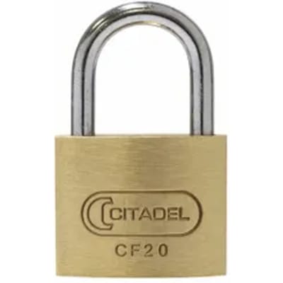 Abus Hangslot Met Sleutel Cf20 - Massief Messing Voor Kluisje - Behuizing 20mm