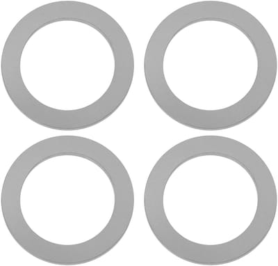 Dailygoods- Pedaalwasmachines 1,5 mm Dikte - 304 Roestvrij Staal - 9/16 Inch Pedaalassen - 4 Stuks - Vermindert Trillingen - Beschermt Cranks - Pedaalringen