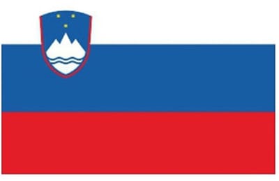 Vlag van Slovenie stickers - 7 x 10 cm - Landen - Sloveense vlaggetjes - versiering - feestartikelen
