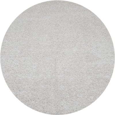 Vloerkleed Buddy Cream ø160 cm - Hoogpolig Vloerkleed – Modern / Japandi Design