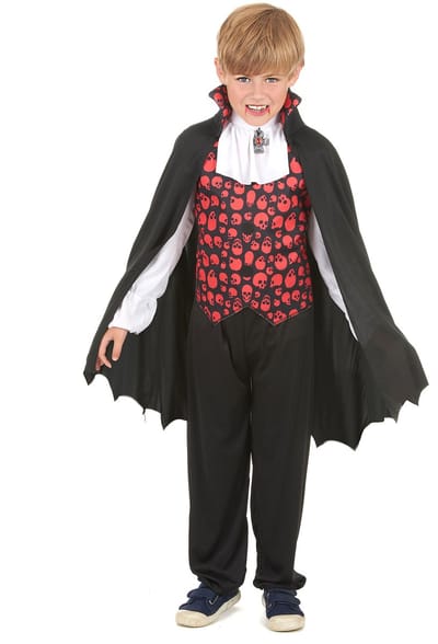 Doodskop vampierskostuum voor jongens - Verkleedkleding - 104/116