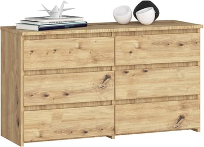 Ladekast CL100 met 6 Lades / AKORD Furniture Factory / Artisan Eik / 100 x 57 x 35 cm
